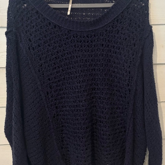 Free People Midnight Blue Knit Sweater in size XS - Picture 3 of 14